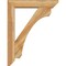 Ekena Millwork Legacy Slat Rough Sawn Bracket w/ Offset Brace, Western Red Cedar, 6"W x 28"D x 36"H BKT0604X28X36LEC06RWR - alternate 2